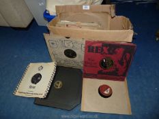 A quantity of 78' RPM records to include; Sunny Boy, Welsh, etc.