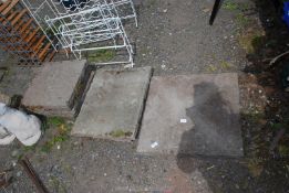 Concrete Slabs - one 2' square, two 2' x 18",