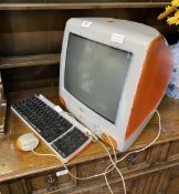 Vintage Computer interest - An Apple iMac G3 M4984 in Tangerine, with original Keyboard and Mouse,