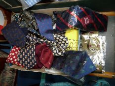 A quantity of ties, silks, etc.