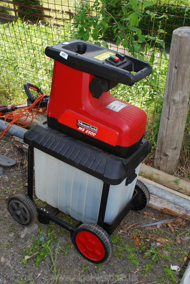 A Mountfield MS2500 Shredder.