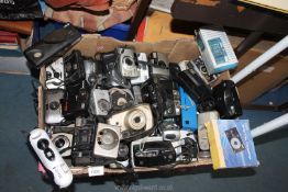 A large box of various Cameras, 35mm,