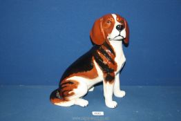 A Beswick Fireside beagle (a/f - crack to hind leg) 13'' tall.