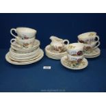 A quantity of Spode 'Gainsborough' tea ware including breakfast cups, teacups and saucers,