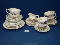 A quantity of Spode 'Gainsborough' tea ware including breakfast cups, teacups and saucers,