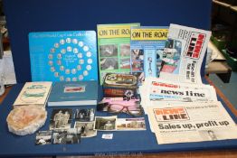 A quantity of miscellaneous ephemera including Bulmers News Line magazines from the 1980's,