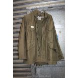 A KL Hv. Puijenbroek olive green military style Jacket, (used condition).