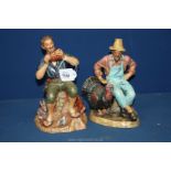 Two Royal Doulton figures;