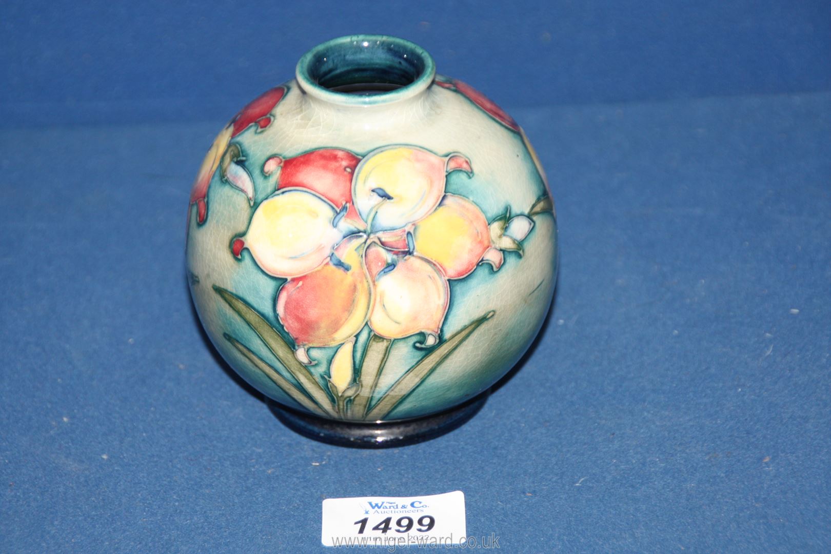 A small Moorcroft vase in 'African Lily' pattern, - Image 2 of 3