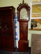 A Mahogany and Walnut eight day Longcase Clock,