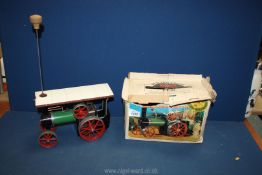 A Mamod Steam Traction Engine, in original distressed box.