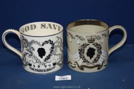 Two Wedgwood one pint mugs;