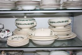 A quantity of Wedgwood 'Stratford' dinnerware including dinner, breakfast and tea plates,
