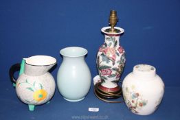 Four pieces of china including C.W.S.