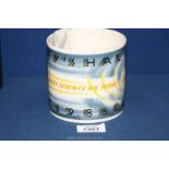 A limited edition Halley's Comet Wedgwood mug with box, designed by Richard Guyatt, no. 1114/2000.