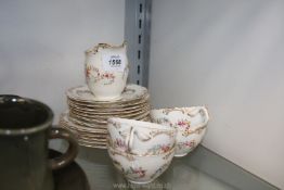 A Coalport china part Teaset, pattern no.