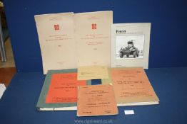 A small quantity of users handbooks and instructions for Saladin Mk 2,1958 Armoured Car,