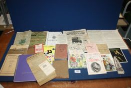 A box of vintage pamphlets and booklets etc.