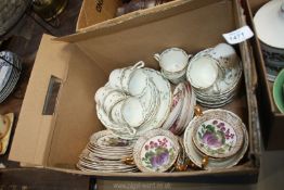 A quantity of china including Grosvenor 'Ye Olde English' Teaset,