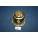 A very rare mid 19th Century commemorative brass tobacco box/tea caddy;