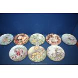 Eight Flower Fairies plates; 5 Villeroy & Boch and 3 Border Fine Bone china.