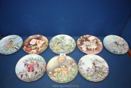 Eight Flower Fairies plates; 5 Villeroy & Boch and 3 Border Fine Bone china.