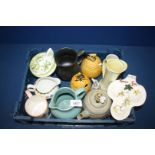 A small quantity of china including novelty bee teapot (wing a/f), bee lidded sugar pots,