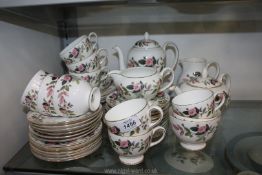 A good quantity of Wedgwood 'Hathaway Rose' tea and dinner ware including cups, saucers,