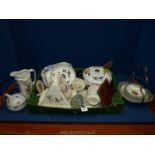 A quantity of china including Royal Worcester 'Evesham' tureen, Burleighware cup and saucer,