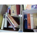 A box of hardback novels including The Little Bag of Gold, The L.