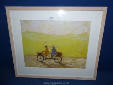 A framed and mounted Sam Toft Print entitled Grand Day Out.
