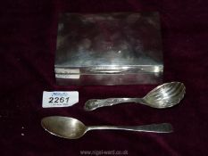 A Silver box, possibly London 1913, (269 gms approx. incl.