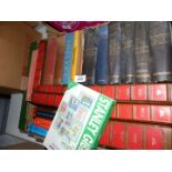 A box of books including Poetry, Stanley Gibbons stamp books etc.