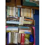 Two boxes of books including The Good Gardeners Guide, paperback novels etc.