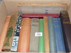 A box of books including Return to Malaya, Meadow and Alpine Flowers of Northern Italy etc.