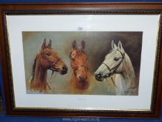 A large racing Print of 'We three Kings' after S. L. Crawford.