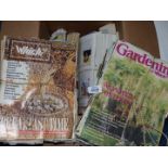 A large quantity of gardening magazines from Which.