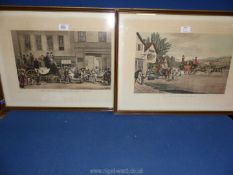 A pair of Coaching Prints to include The Blenheim,