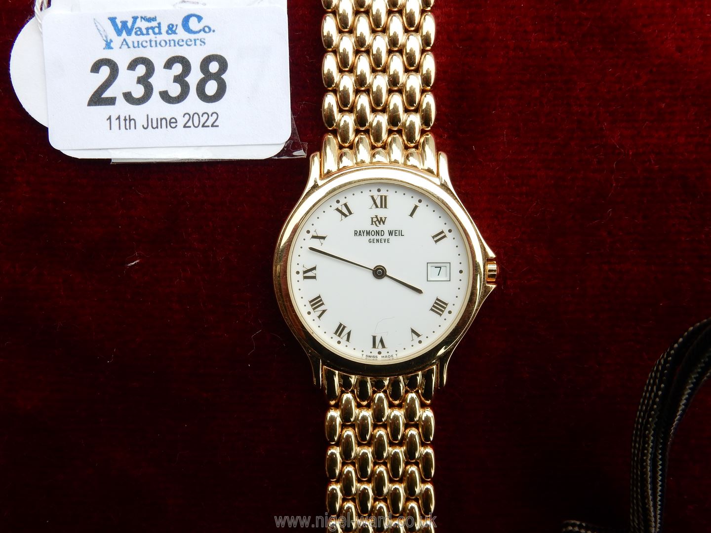 A Raymond Weil Chorus 5568 32mm gold plated quartz watch. - Image 2 of 3