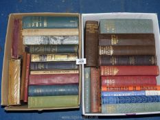 Two small boxes of books including South with Scots, In Search of Wales, Triumph of Engineering etc.