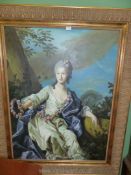 A contemporary Oil on canvas being a reproduction of the Louis Mitchel Van Loo painting ''A