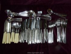 A quantity of cutlery incl. Theodor Olsens (Norway), Walker & Hall knives, fish eaters, etc.