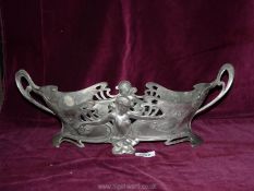 A WMF Pewter Centrepiece, in Art Nouveau style with stamp for Anezin Hermanos & Co., no.