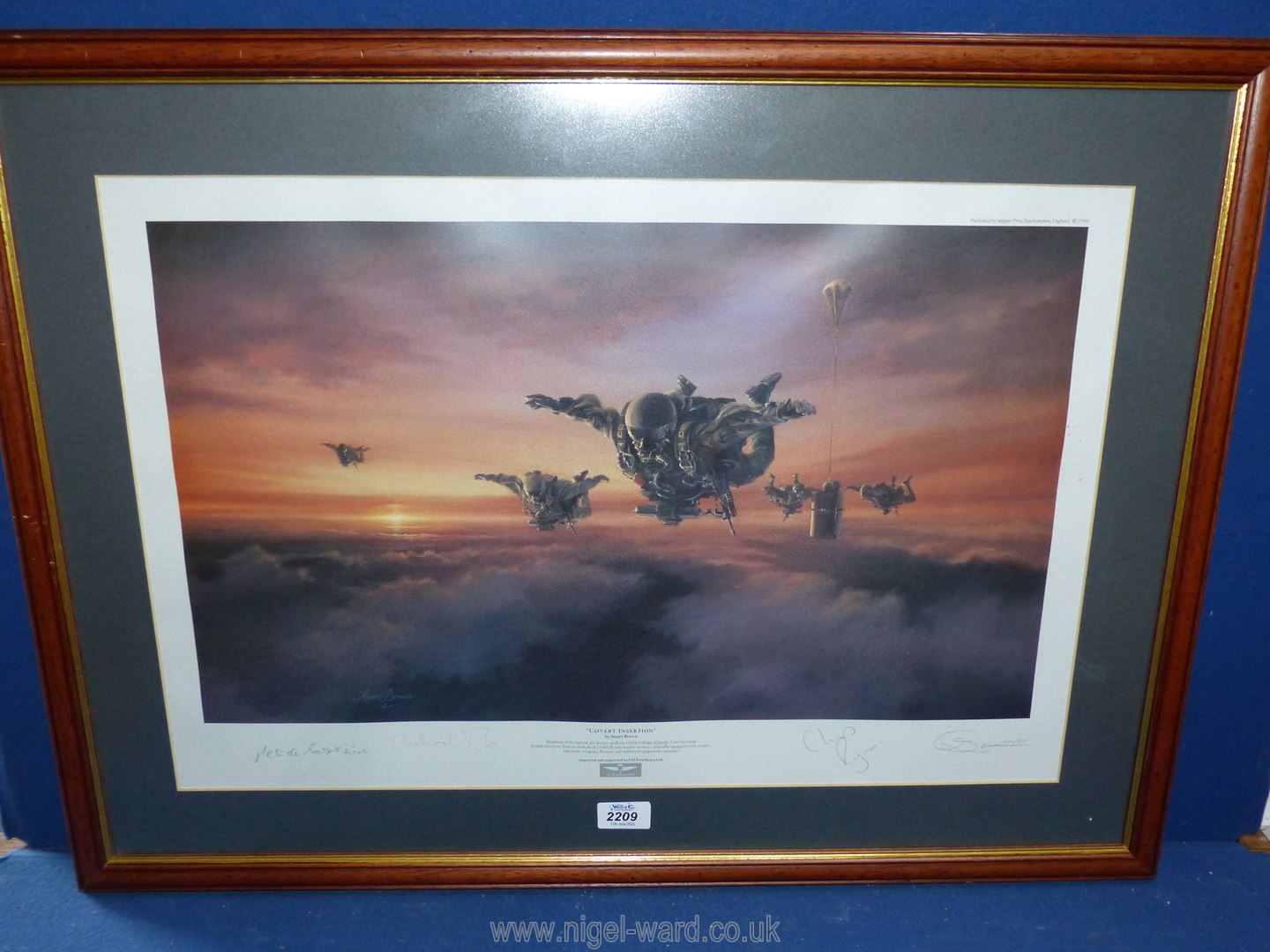 A framed and mounted limited edition Print, (no, - Image 2 of 6