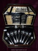 A canteen of Firth Staybrite cutlery.