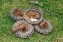 5 tyres and wheels 400 x 8.