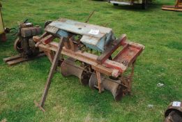 An old two-row seed drill.