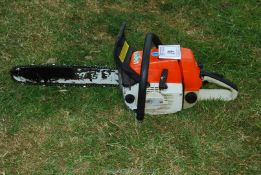 A Stihl chainsaw - stop switch not working. Good compression.