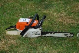 A Stihl MS 261 chainsaw with chain-brake - good working order, ran at time of lotting.