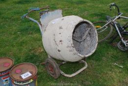 A petrol engined cement mixer (engine turns, but no fuel present).